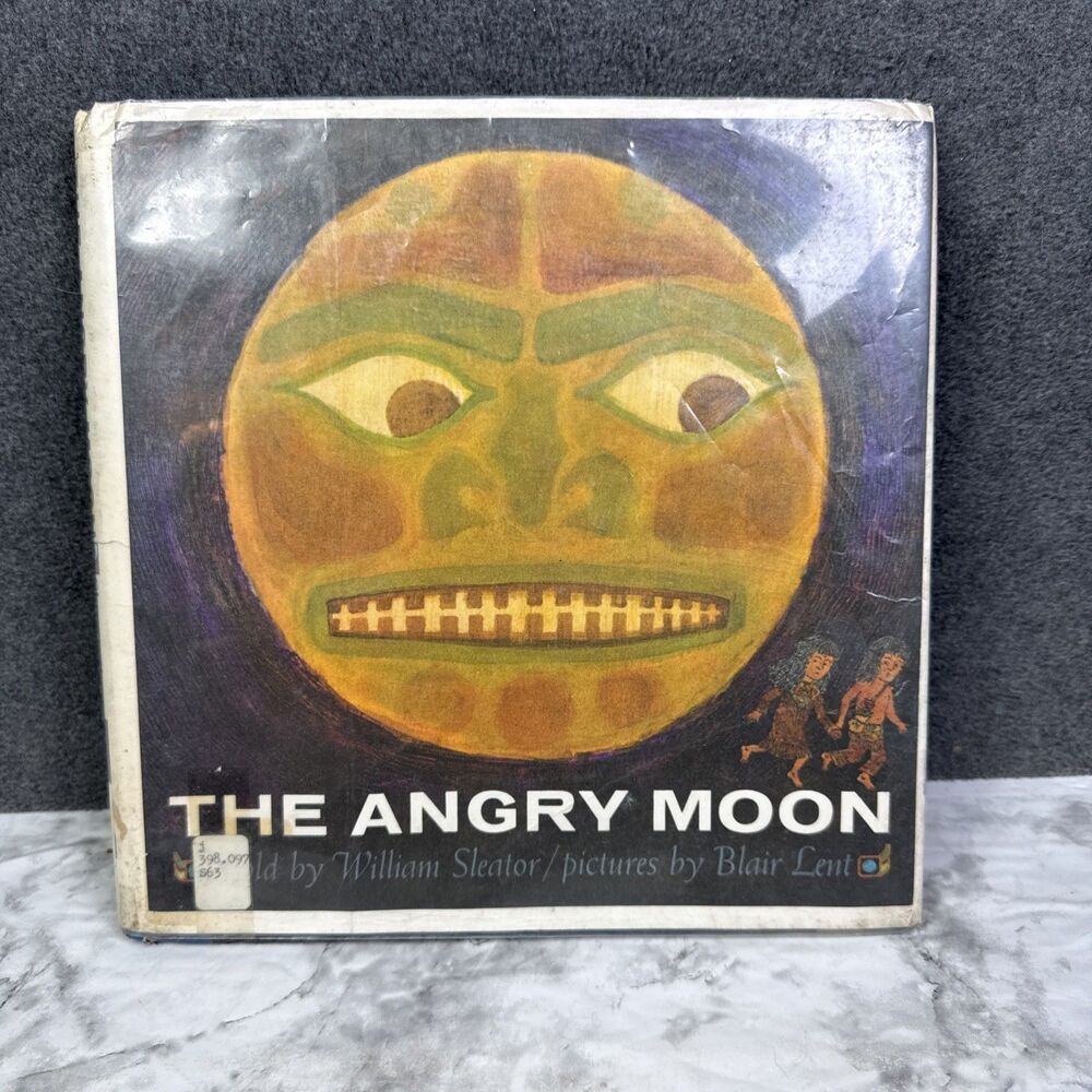 THE ANGRY MOON William Sleator Blair Lent ExLibrary First Edition 1970 Fair Cond